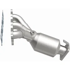 Left 2007-2010 Volvo XC90 3.2L OEM Grade Federal / EPA Compliant Direct-Fit Manifold Catalytic Converter image 4