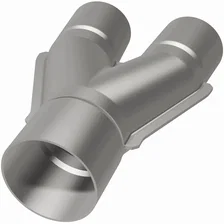 2.5 X 2in. 10 degrees Performance Exhaust Y-Pipe image 3