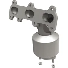 Rear 2005-2010 Kia Sportage 2.7L | 2005-2009 Hyundai Tucson 2.7L OEM Grade Federal / EPA Compliant Direct-Fit Manifold Catalytic Converter image 1