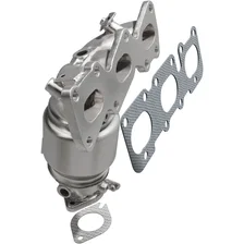 Front 2011-2013 Kia Sorento 3.5L | 2010-2012 Hyundai Santa Fe 3.5L OEM Grade Federal / EPA Compliant Direct-Fit Manifold Catalytic Converter image 1