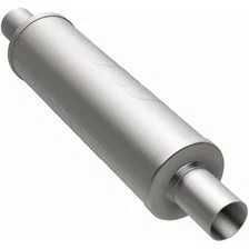 4in. Round Straight-Through Performance Exhaust Muffler image 2