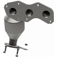 Front HM Grade Federal / EPA Compliant Direct-Fit Manifold Catalytic Converter image 3