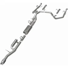 ® 2024-2026 Chevrolet Silverado 1500 ZR2 6.2L | 2024-2026 GMC Sierra 1500 AT4X 6.2L Overland Series™ Cat-Back Performance Exhaust System image 3
