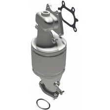 Front HM Grade Federal / EPA Compliant Direct-Fit Manifold Catalytic Converter image 2
