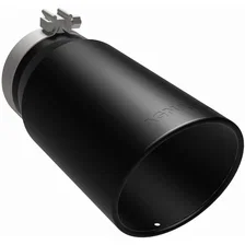 6in. Round Black Coated Exhaust Tip image 2