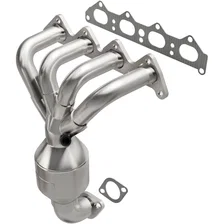 Front California Grade CARB Compliant Direct-Fit Manifold Catalytic Converter for Hyundai image 1