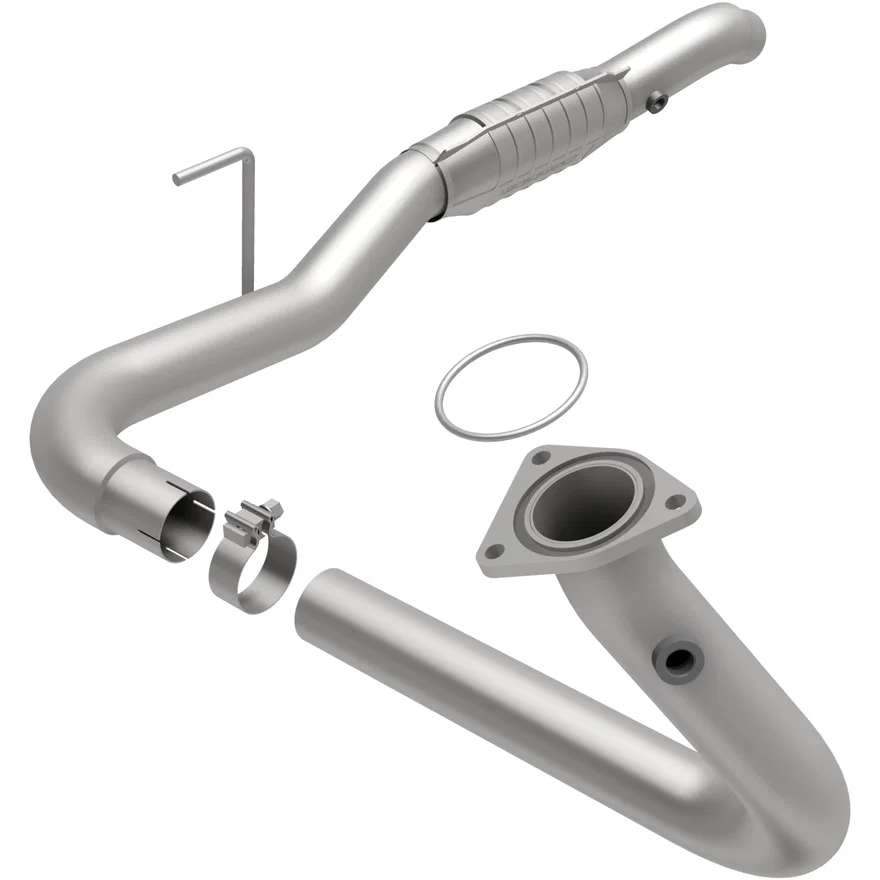 Left 1999-2000 Chevrolet Silverado 2500 6.0L | 1999-2000 GMC Sierra 2500 6.0L HM Grade Federal / EPA Compliant Direct-Fit Catalytic Converter