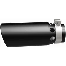 5in. Round Black Coated Exhaust Tip image 4