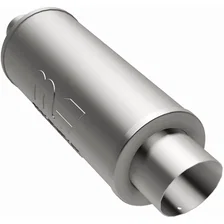 Street 6in. Round Straight-Through Performance Exhaust Muffler image 2