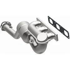 Front 1999-2000 BMW 528i 2.8L California Grade CARB Compliant Direct-Fit Manifold Catalytic Converter image 2