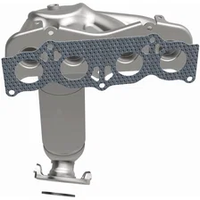 Front 2003-2011 Toyota Camry 2.4L California Grade CARB Compliant Direct-Fit Manifold Catalytic Converter image 4