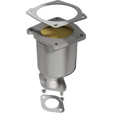 Rear 2001-2003 Chrysler Sebring 2.7L | 2001-2003 Dodge Stratus 2.7L California Grade CARB Compliant Direct-Fit Catalytic Converter image 1
