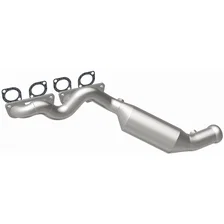 Left 2007-2010 BMW X5 4.8L California Grade CARB Compliant Direct-Fit Manifold Catalytic Converter image 3