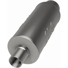 Street 6in. Round Straight-Through Performance Exhaust Muffler image 3