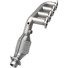 Left 1993-1995 Lincoln Mark VIII 4.6L California Grade CARB Compliant Direct-Fit Manifold Catalytic Converter image 3