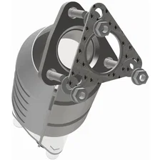 Front Right 1999-2003 Nissan Frontier 3.3L | 2000-2004 Nissan Xterra 3.3L California Grade CARB Compliant Direct-Fit Catalytic Converter image 2