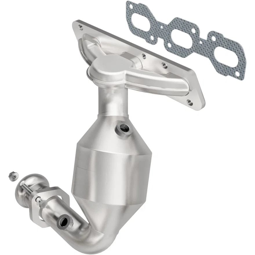 Front 2001-2005 Ford Escape 3.0L | 2003-2005 Mazda Tribute 3.0L California Grade CARB Compliant Direct-Fit Manifold Catalytic Converter