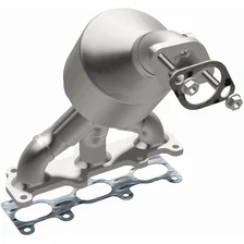 Rear 2001-2006 Hyundai Santa Fe 2.7L OEM Grade Federal / EPA Compliant Direct-Fit Manifold Catalytic Converter image 2