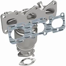 Front 2011-2013 Kia Sorento 3.5L | 2010-2012 Hyundai Santa Fe 3.5L OEM Grade Federal / EPA Compliant Direct-Fit Manifold Catalytic Converter image 4