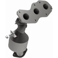 Front 2008-2013 Toyota Highlander 3.5L | 2007-2011 Toyota Sienna 3.5L California Grade CARB Compliant Direct-Fit Manifold Catalytic Converter image 2
