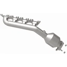 Left 2011 Hyundai Equus 4.6L | 2009-2012 Hyundai Genesis 4.6L California Grade CARB Compliant Direct-Fit Manifold Catalytic Converter image 3