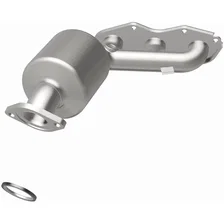 Rear 2012 Toyota Avalon 3.5L | 2012-2015 Toyota Venza 3.5L OEM Grade Federal / EPA Compliant Direct-Fit Manifold Catalytic Converter image 3