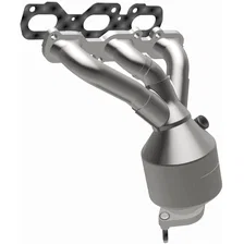 Front OEM Grade Federal / EPA Compliant Direct-Fit Manifold Catalytic Converter image 2