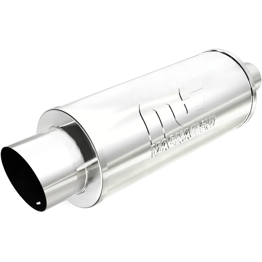 Street 6in. Round Straight-Through Performance Exhaust Muffler