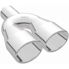 3 X 3.75in. Oval Polished Exhaust Tip image 2