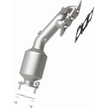 Left 2010-2012 Hyundai Genesis Coupe 3.8L OEM Grade Federal / EPA Compliant Direct-Fit Manifold Catalytic Converter image 3