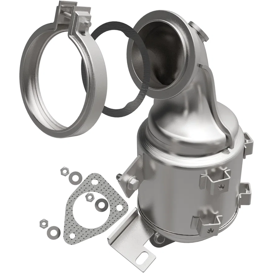 Front OEM Grade Federal / EPA Compliant Direct-Fit Catalytic Converter