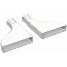 2 X 8in. Rectangle Polished Exhaust Tip image 2