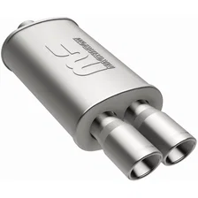 Street 5 X 8in. Oval Straight-Through Performance Exhaust Muffler image 2