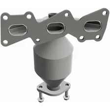 Front OEM Grade Federal / EPA Compliant Direct-Fit Manifold Catalytic Converter image 4