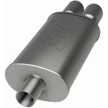 Street 5 X 8in. Oval Straight-Through Performance Exhaust Muffler image 3