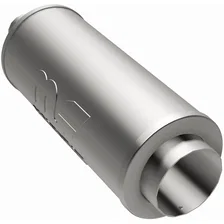 Street 6in. Round Straight-Through Performance Exhaust Muffler image 2