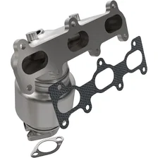 Front 2006-2010 Kia Optima 2.7L | 2007-2010 Kia Rondo 2.7L California Grade CARB Compliant Direct-Fit Manifold Catalytic Converter image 1