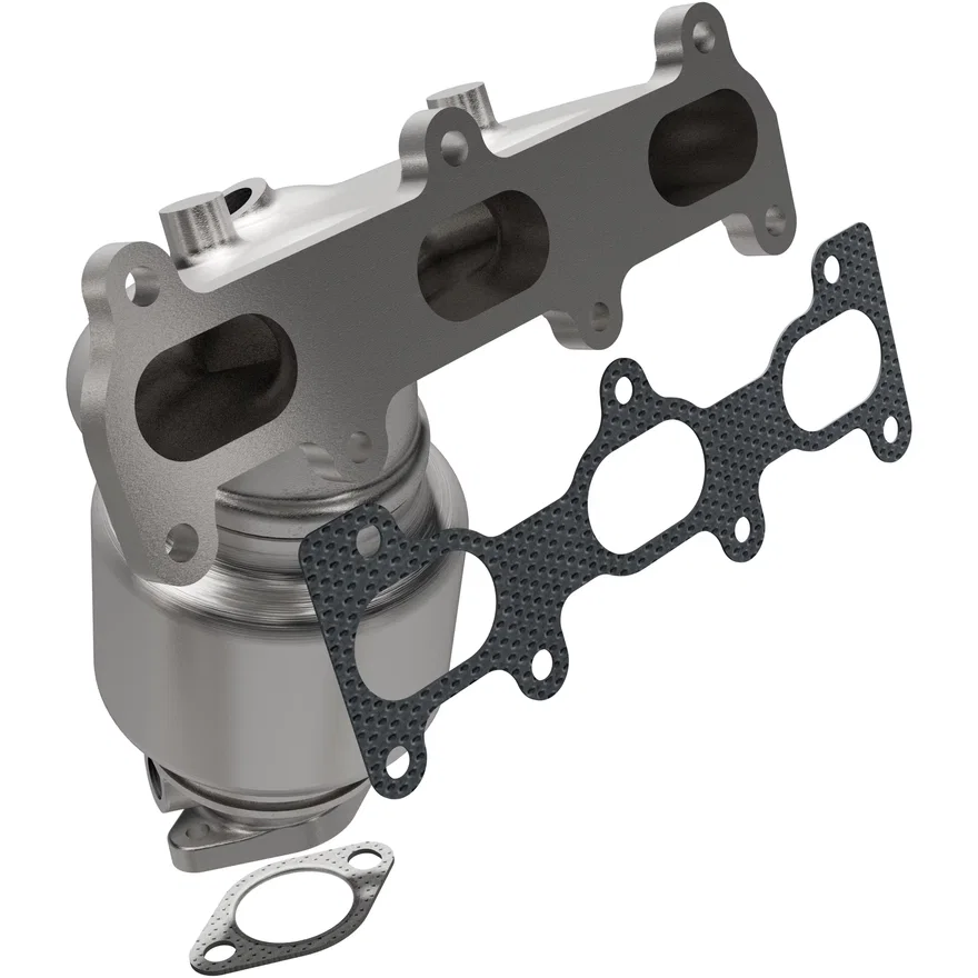 Front 2006-2010 Kia Optima 2.7L | 2007-2010 Kia Rondo 2.7L California Grade CARB Compliant Direct-Fit Manifold Catalytic Converter