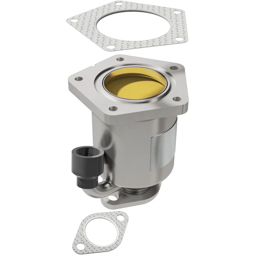 Front 1986-1989 Hyundai Excel 1.5L California Grade CARB Compliant Direct-Fit Catalytic Converter