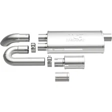 5 X 8in. Oval Straight-Through Performance Exhaust Muffler image 1