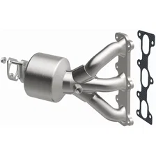 Rear 2005-2010 Kia Sportage 2.7L | 2005-2009 Hyundai Tucson 2.7L OEM Grade Federal / EPA Compliant Direct-Fit Manifold Catalytic Converter image 3