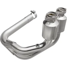 Front 2004-2006 Jeep Wrangler 4.0L California Grade CARB Compliant Direct-Fit Catalytic Converter image 1