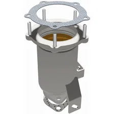 Front 1999-2001 Mazda Protege 1.6L | 1999-2000 Mazda Protege 1.8L California Grade CARB Compliant Direct-Fit Catalytic Converter image 2