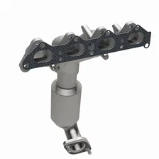 Front 2001-2002 Hyundai Elantra 2.0L | 2003-2006 Hyundai Tiburon 2.0L California Grade CARB Compliant Direct-Fit Manifold Catalytic Converter image 2