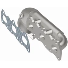 Left OEM Grade Federal / EPA Compliant Direct-Fit Manifold Catalytic Converter image 2