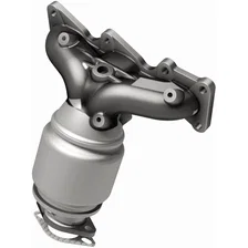 Front 2008-2010 Hyundai Sonata 3.3L | 2009 Hyundai Azera 3.3L California Grade CARB Compliant Direct-Fit Manifold Catalytic Converter image 3