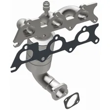 Rear 2007-2010 Chrysler Sebring 2.7L | 2008-2010 Dodge Avenger 2.7L OEM Grade Federal / EPA Compliant Direct-Fit Manifold Catalytic Converter image 2