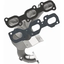 Rear California Grade CARB Compliant Direct-Fit Manifold Catalytic Converter image 2