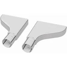 2 X 8in. Rectangle Polished Exhaust Tip image 3
