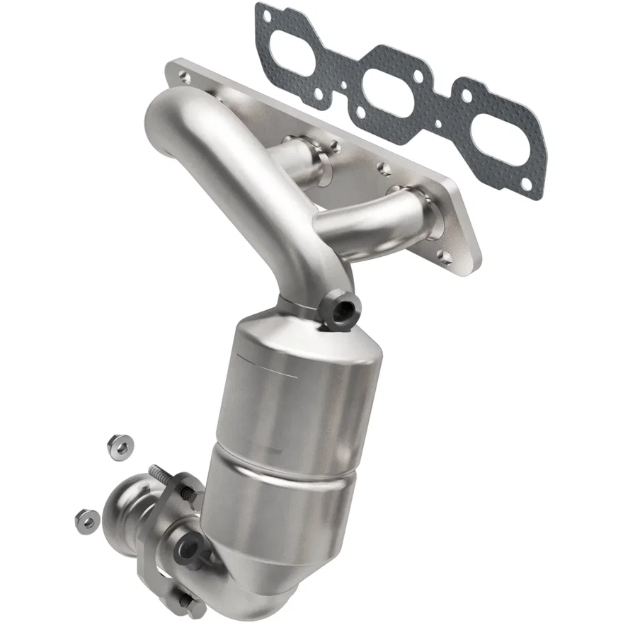 Front OEM Grade Federal / EPA Compliant Direct-Fit Manifold Catalytic Converter